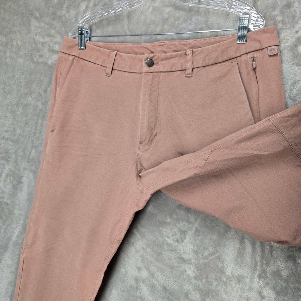 Lululemon Commission Pant Men 36 Clay Tech Canvas Slim Straight LM5ACNS Gorpcore - Picture 2 of 10